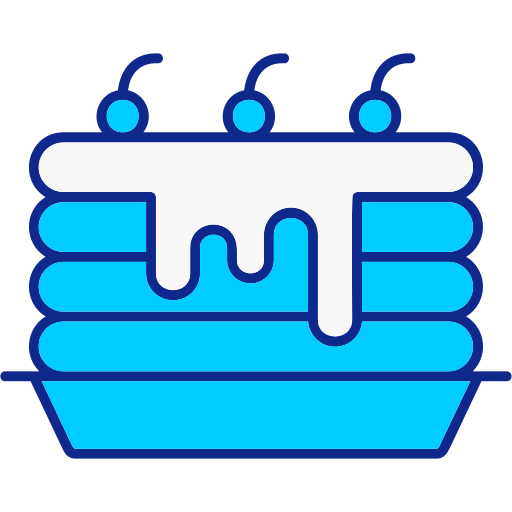 パンケーキ Generic color lineal-color icon