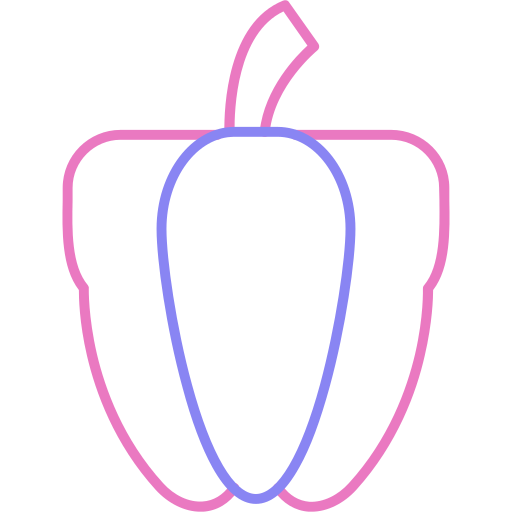 стручковый перец Generic color outline иконка