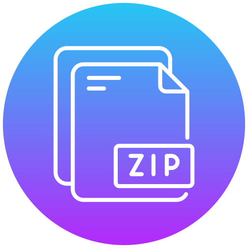 Zip Generic gradient fill icon