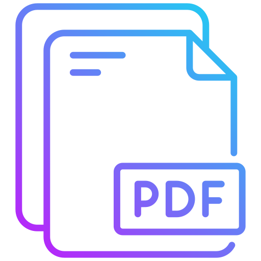fichier pdf Generic gradient outline Icône
