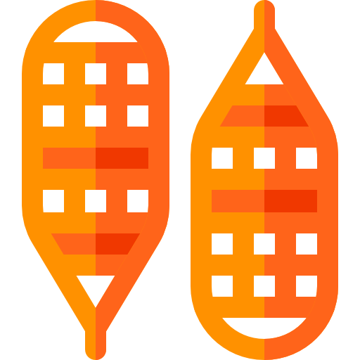 Snowshoes Basic Rounded Flat icon
