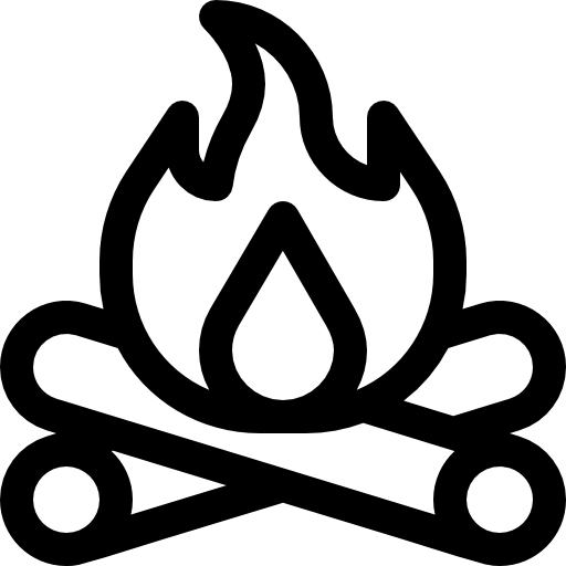 Костер Basic Rounded Lineal иконка
