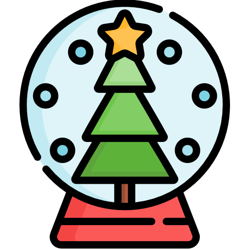 Снежный шар Special Lineal color иконка
