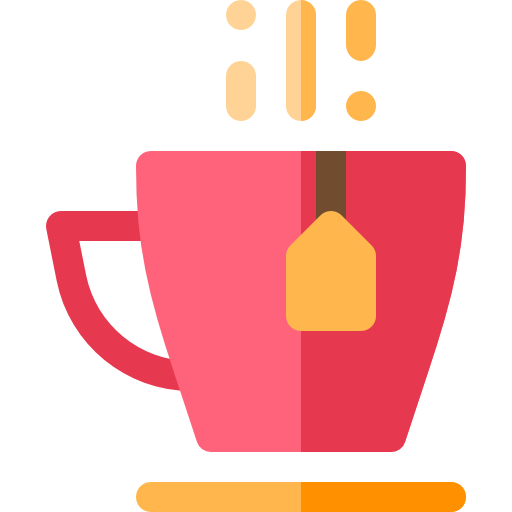 taza de té Basic Rounded Flat icono