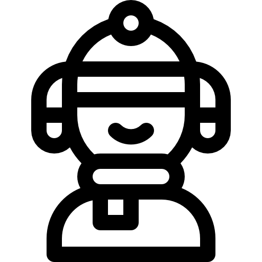 니트 모자 Basic Rounded Lineal icon