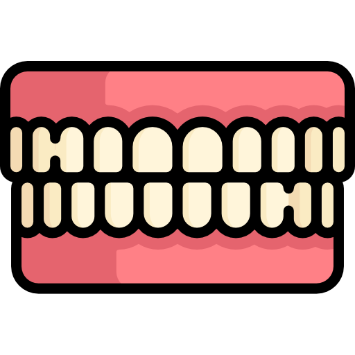 dentadura postiza Special Lineal color icono