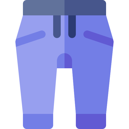 un pantalon Basic Rounded Flat Icône