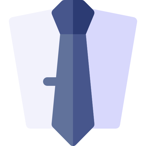 cravatta Basic Rounded Flat icona