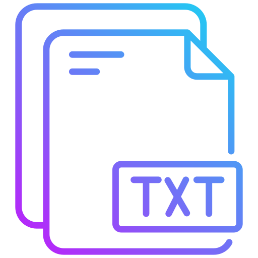 archivo de texto Generic gradient outline icono