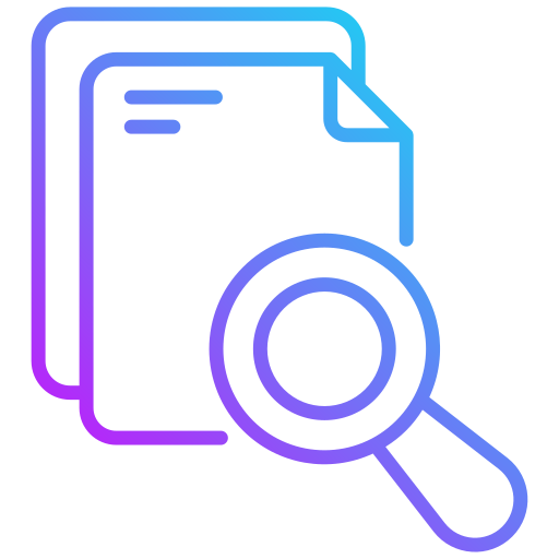 Search file Generic gradient outline icon