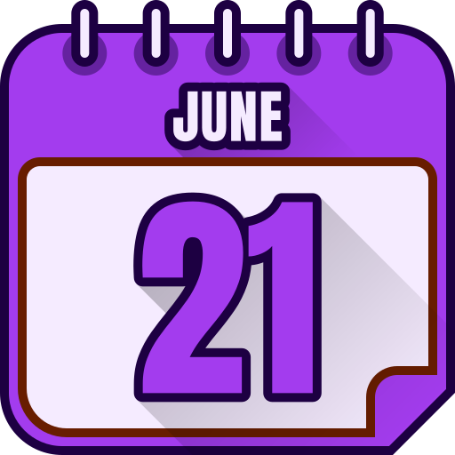 21. juni Generic color lineal-color icon