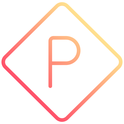 parcheggio Generic gradient outline icona
