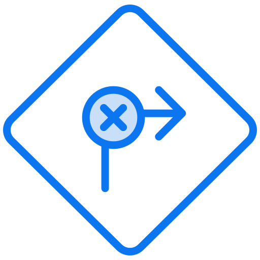 No turn right Generic color lineal-color icon
