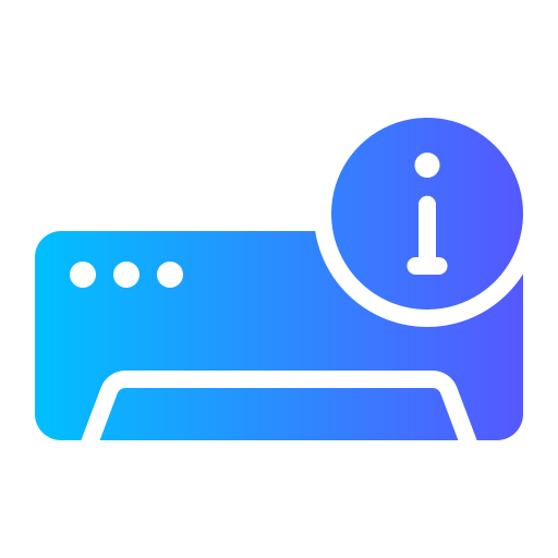 Information Generic gradient fill icon