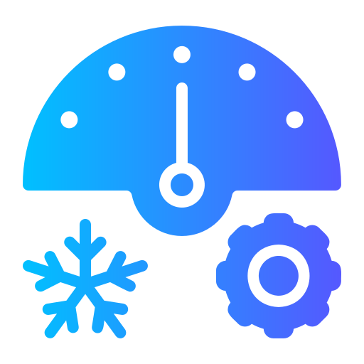 termostat Generic gradient fill ikona