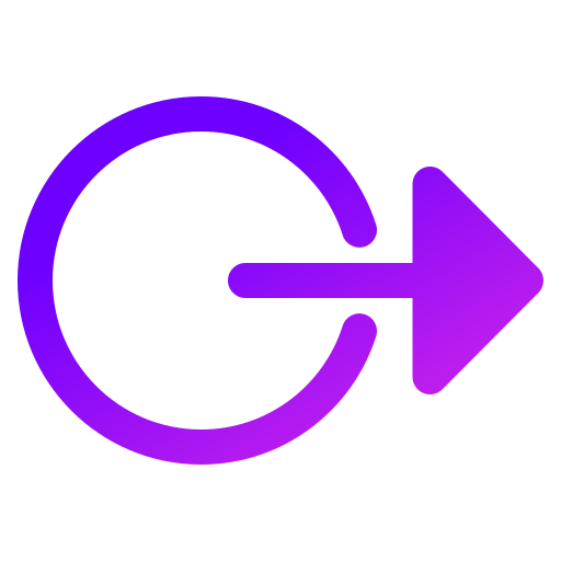 ログアウト Generic gradient fill icon