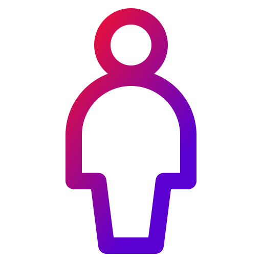 Human Generic gradient outline icon