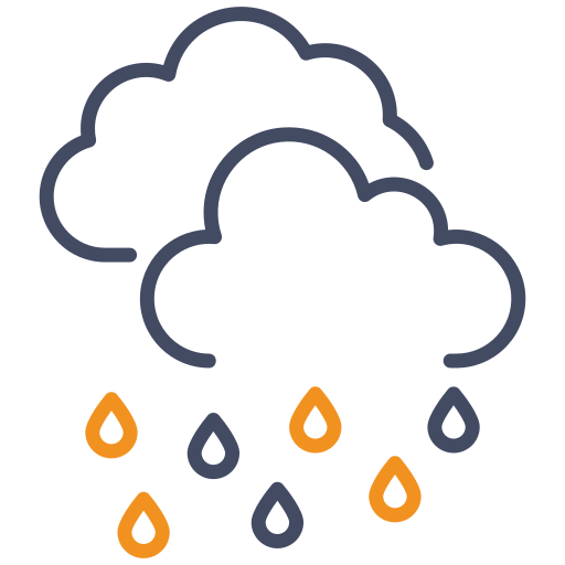 Rain Generic color outline icon