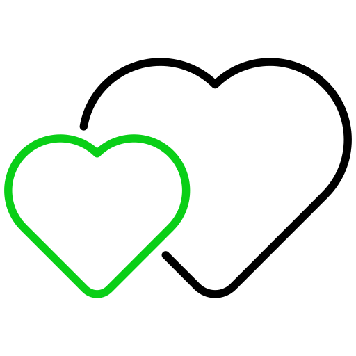 Hearts Generic color outline icon