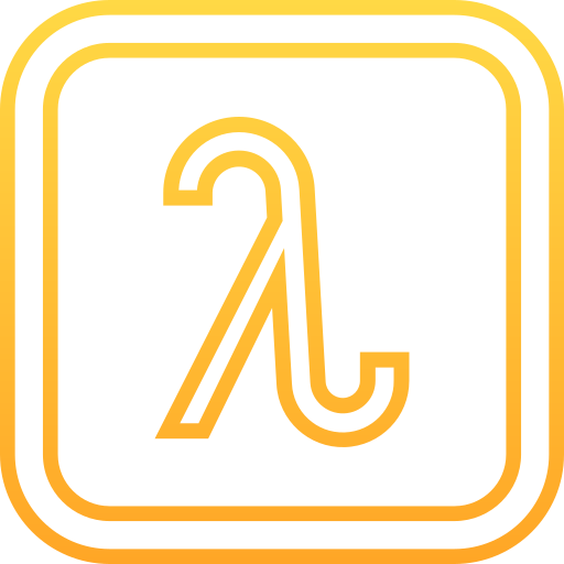 lambda Generic gradient outline Ícone