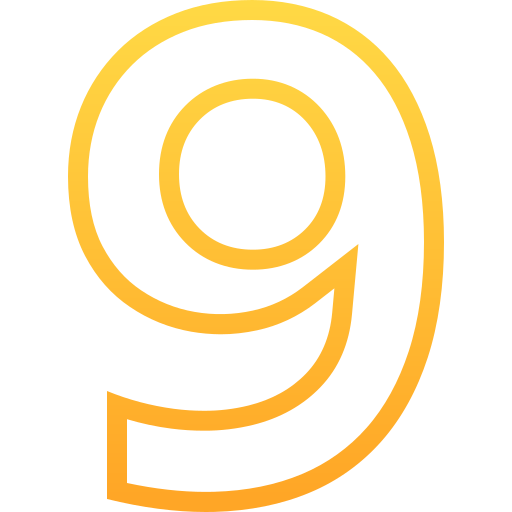 nove Generic gradient outline icona