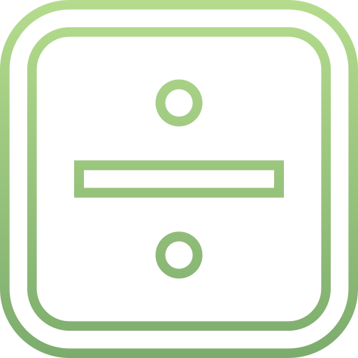 divisie Generic gradient outline icoon