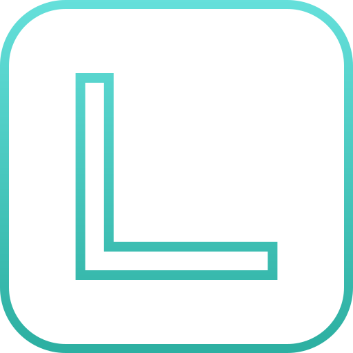 Right angle Generic gradient outline icon