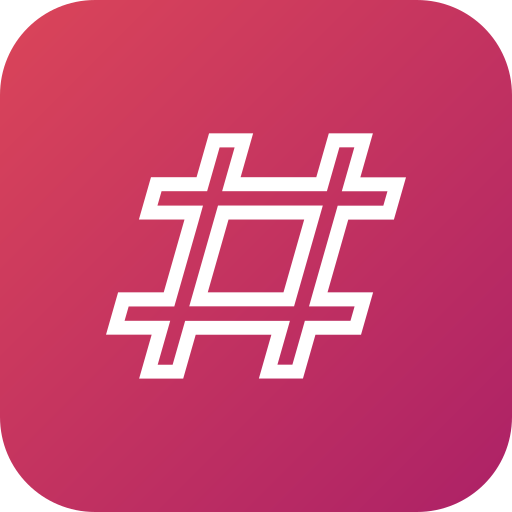 hashtag Generic gradient fill icono