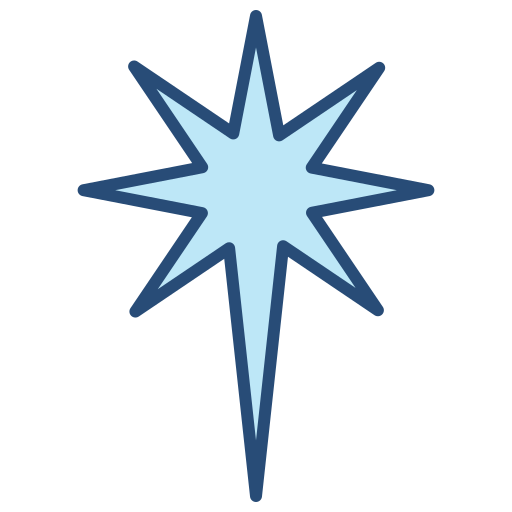 gwiazda północna Generic color lineal-color ikona
