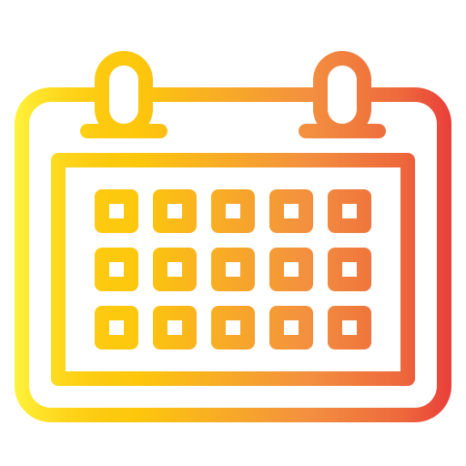 calendrier Generic gradient outline Icône