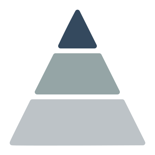 Пирамидальная диаграмма Generic color fill иконка