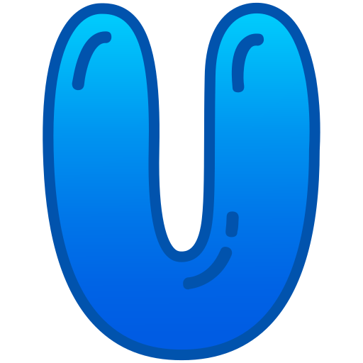Letter u Generic gradient lineal-color icon