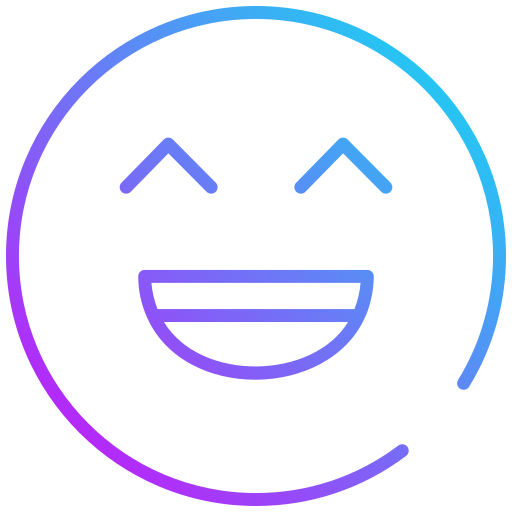 Happy Generic gradient outline icon