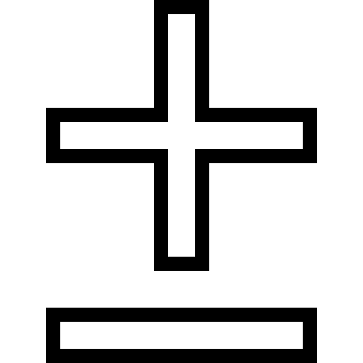 プラスマイナス Generic black outline icon