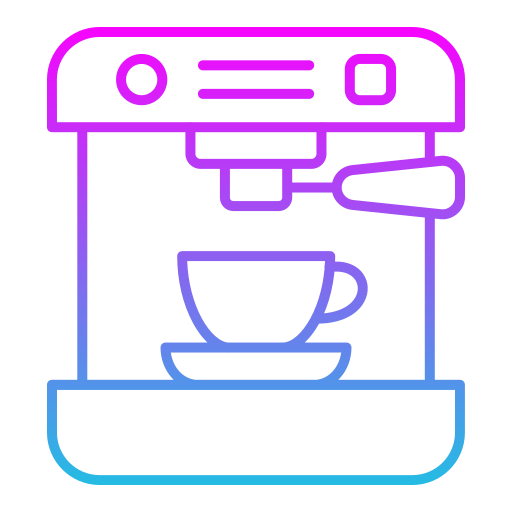 koffiezetapparaat Generic gradient outline icoon