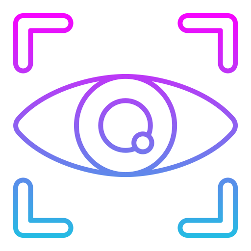 Eye scanner Generic gradient outline icon