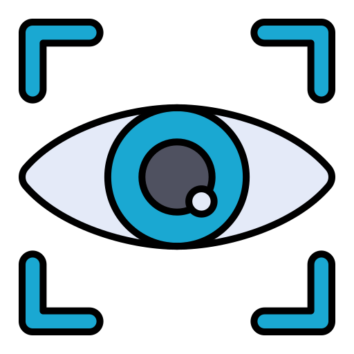 escáner ocular Generic color lineal-color icono
