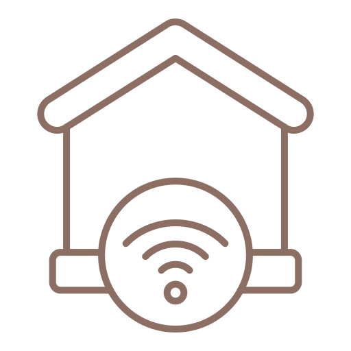 Домашний wi-fi Generic color outline иконка