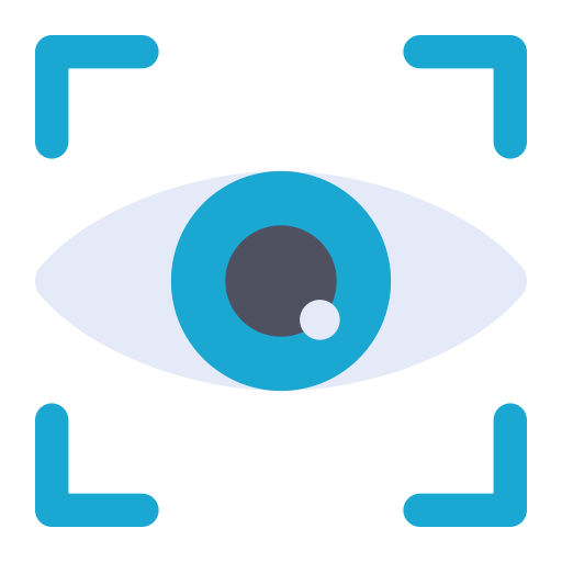 Eye scanner Generic color fill icon