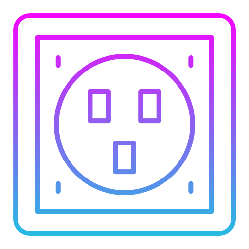 電源ソケット Generic gradient outline icon