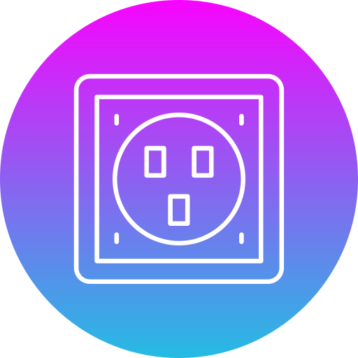 stopcontact Generic gradient fill icoon