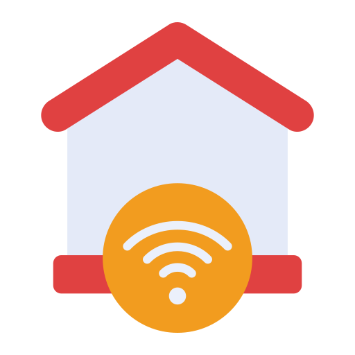 Домашний wi-fi Generic color fill иконка