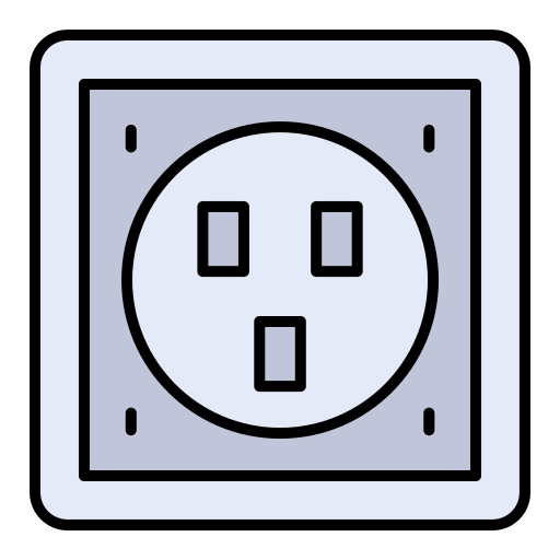 Power socket Generic color lineal-color icon