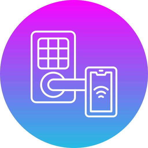 Smart lock Generic gradient fill icon
