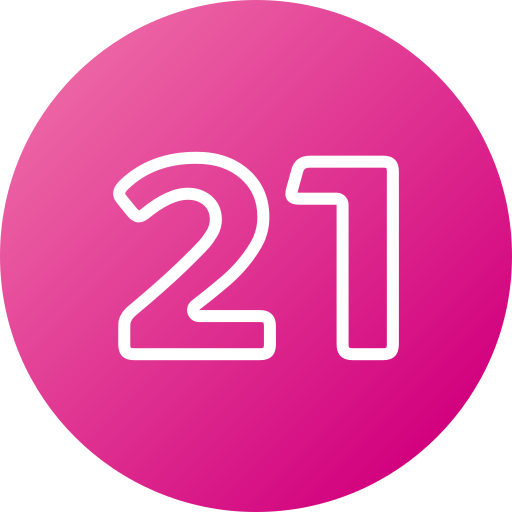 nummer 21 Generic gradient fill icon