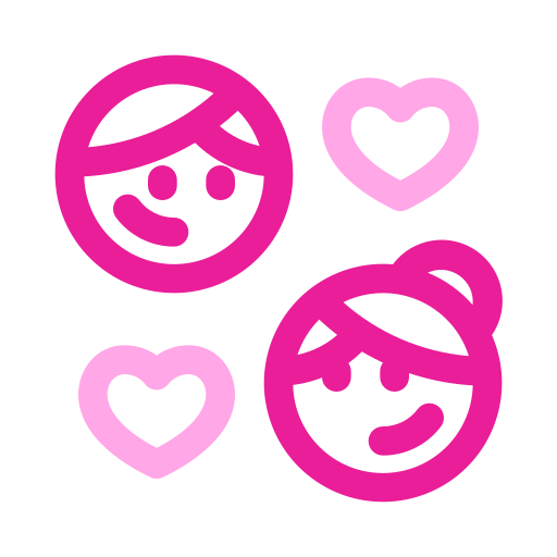 로맨틱 커플 Generic color outline icon