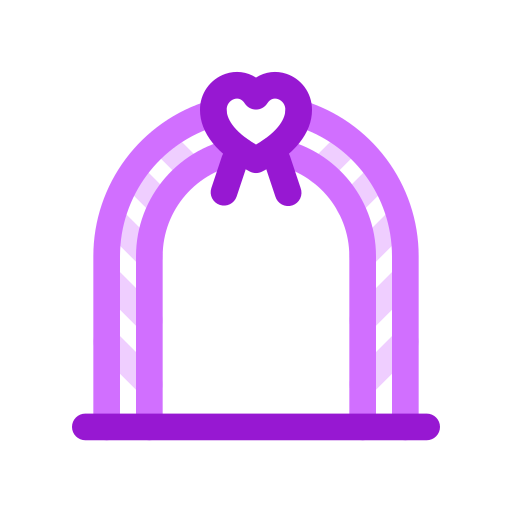arco de casamento Generic color outline Ícone