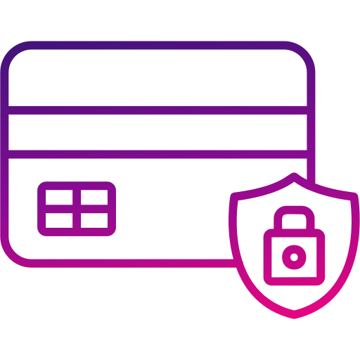 Payment security Generic gradient outline icon