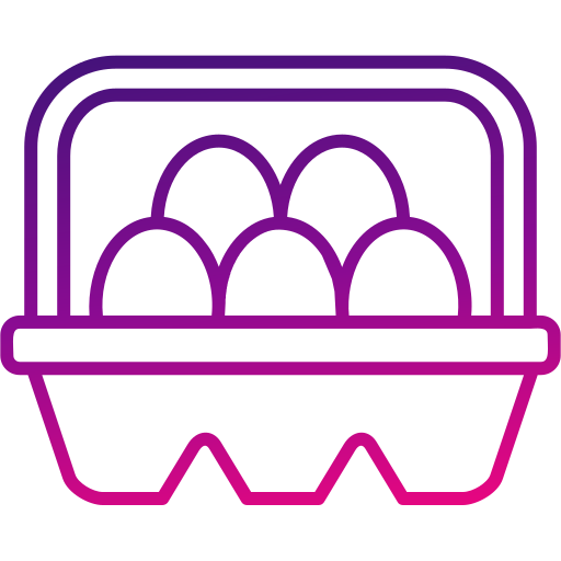 Egg carton Generic gradient outline icon