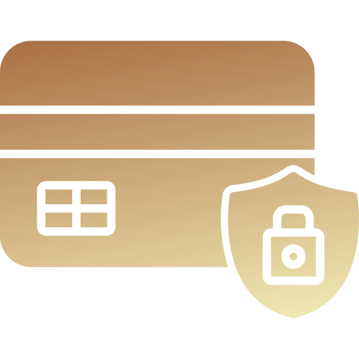 bezpieczeństwo płatności Generic gradient fill ikona